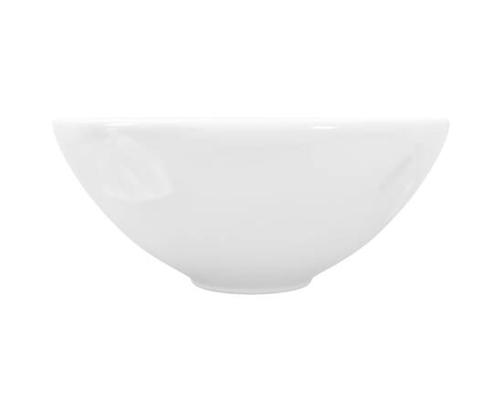 Bazin chiuvetă de baie din ceramică, rotund, alb, 4 image
