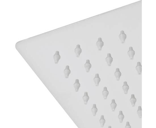 Cap de duș pătrat tip ploaie, oțel inoxidabil, 30 x 30 cm, 5 image