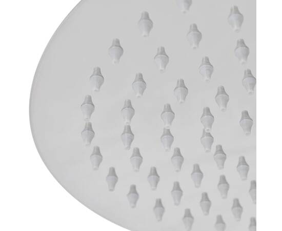 Cap de duș rotund tip ploaie, oțel inoxidabil, 25 cm, 5 image