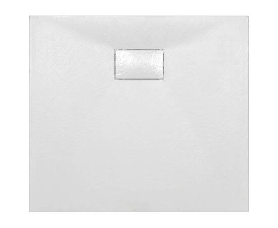 Cădiță de duș, alb, 90 x 80 cm, smc, 5 image