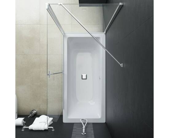 Cabină de duș dublu-pliabilă, 120 x 68 x 130 cm, esg, 6 image