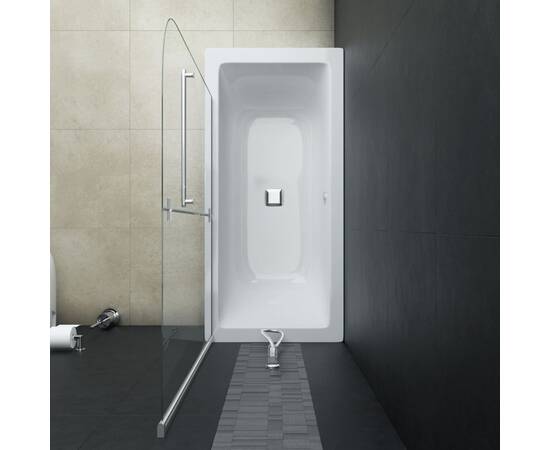 Cabină de duș pliabilă, 2 panouri, 120 x 140 cm, esg, 5 image
