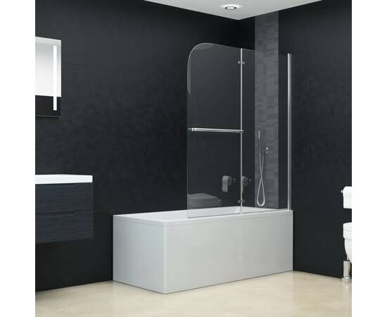 Cabină de duș pliabilă, 2 panouri, 95 x 140 cm, esg, 2 image
