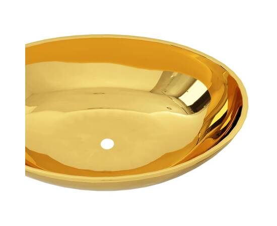 Chiuvetă, auriu, 40x33x13,5 cm, ceramică, 4 image