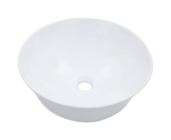 Chiuvetă de baie, alb, 41x12,5 cm, ceramică, 2 image