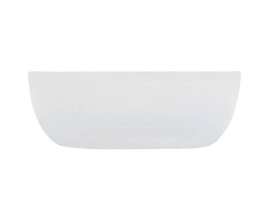 Chiuvetă de baie, alb, 42,5x42,5x14,5 cm, ceramică, 3 image