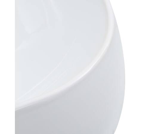 Chiuvetă de baie, alb, 44,5x39,5x14,5 cm, ceramică, 5 image