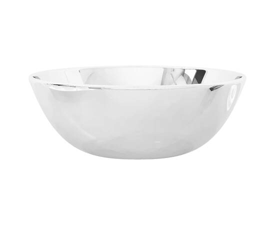 Chiuvetă de baie, argintiu, 28 x 10 cm, ceramică, 5 image