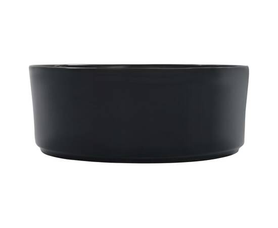 Chiuvetă de baie, negru, 36 x 14 cm, ceramică, 4 image