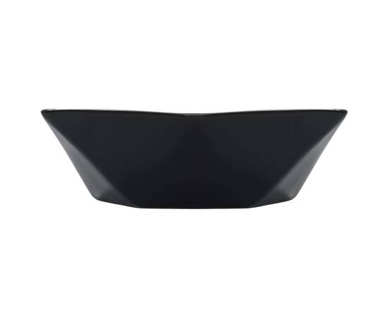 Chiuvetă de baie, negru, 41 x 36,5 x 12 cm, ceramică, 4 image