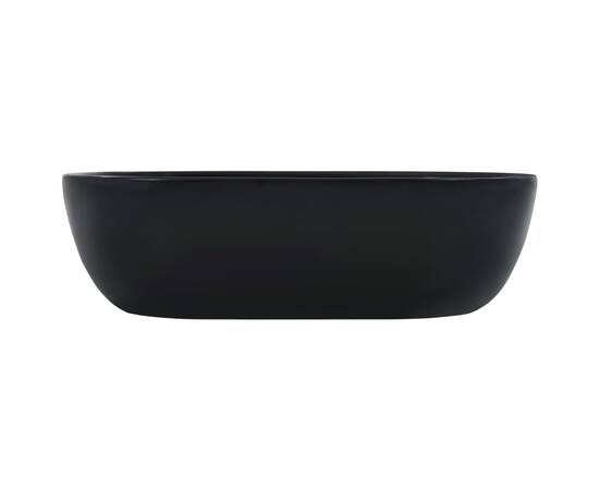 Chiuvetă de baie, negru, 45,5 x 32 x 13 cm, ceramică, 3 image