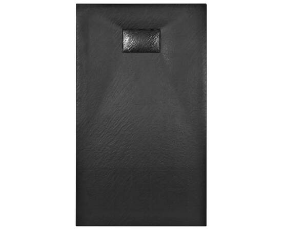 Cădiță de duș, negru, 120 x 70 cm, smc, 5 image