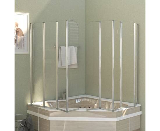 Cabină de baie, 120 x 140 cm, sticlă securizată, transparent, 3 image