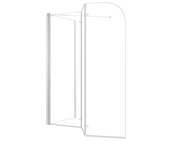 Cabină de baie, 120x69x130 cm, sticlă securizată, transparent, 8 image