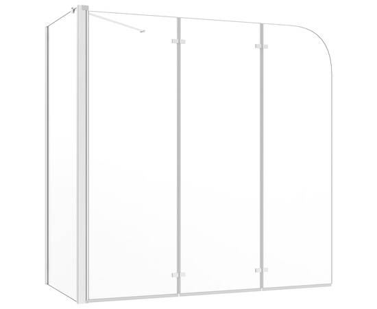Cabină de baie, 120x69x130 cm, sticlă securizată, transparent, 2 image