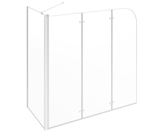 Cabină de baie, 120x69x130 cm, sticlă securizată, transparent, 5 image