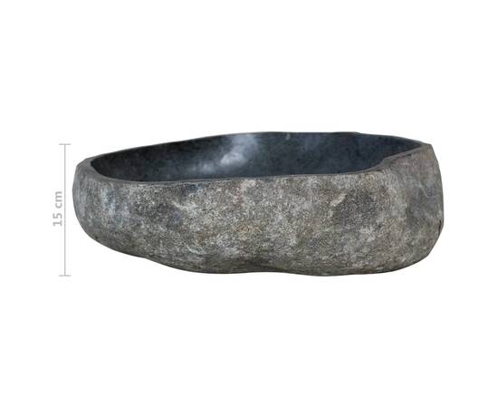 Chiuvetă din piatră de râu, 46-52 cm, oval, 5 image