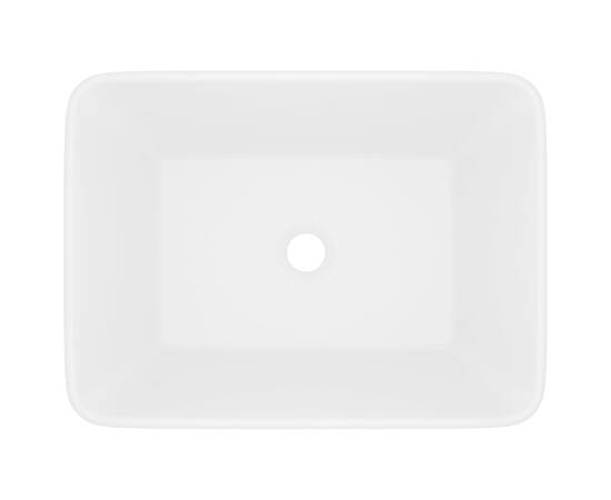 Chiuvetă de baie lux, alb mat, 41x30x12 cm, ceramică, 3 image
