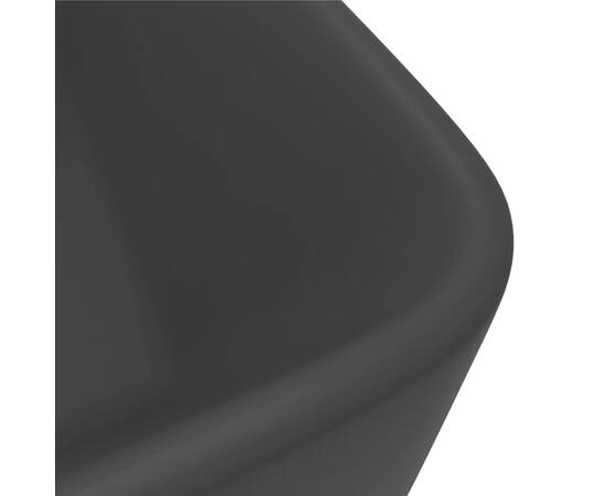 Chiuvetă de baie lux, negru mat, 41 x 30 x 12 cm, ceramică, 5 image