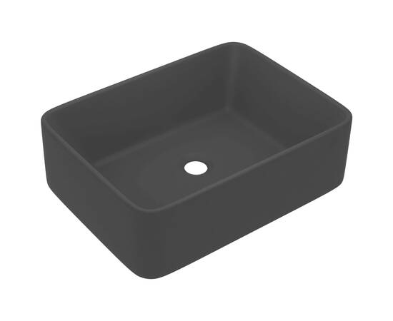 Chiuvetă de baie lux, negru mat, 41 x 30 x 12 cm, ceramică, 2 image