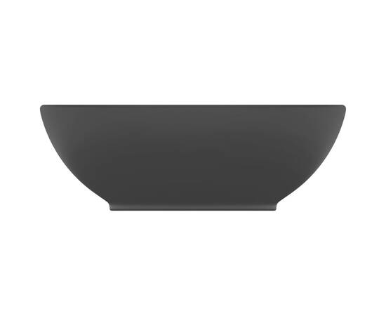 Chiuvetă de lux, negru mat, 40 x 33 cm, ceramică, formă ovală, 3 image
