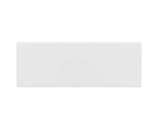 Chiuvetă lux cu preaplin, alb mat, 41x41 cm, ceramică, pătrat, 3 image