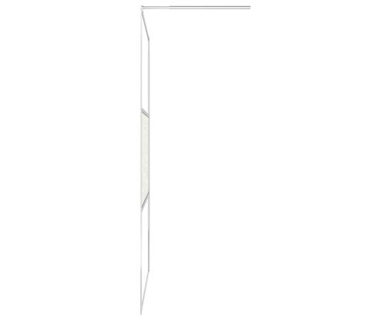Paravan de duș walk-in, 90 x 195 cm, sticlă esg, model piatră, 5 image
