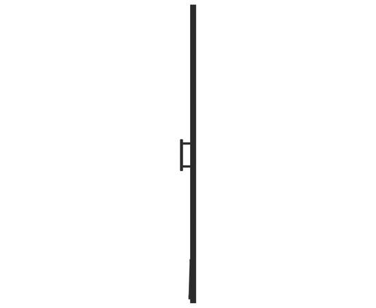 Ușă de duș, negru, 100 x 178 cm, sticlă mată securizată, 4 image