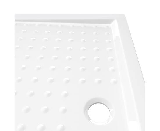 Cădiță de duș cu puncte, alb, 70x100x4 cm, abs, 6 image