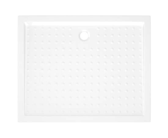 Cădiță de duș cu puncte, alb, 80x100x4 cm, abs, 5 image
