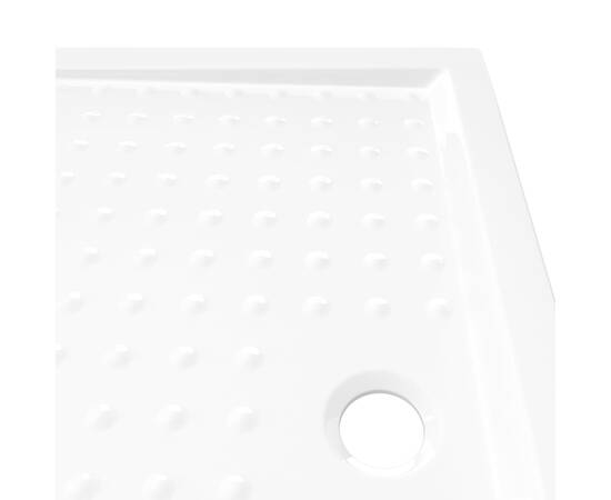 Cădiță de duș cu puncte, alb, 80x100x4 cm, abs, 6 image