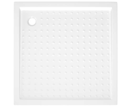 Cădiță de duș cu puncte, alb, 80x80x4 cm, abs, 3 image
