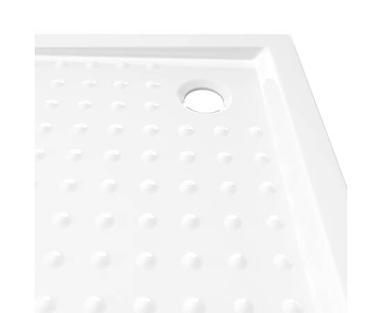 Cădiță de duș cu puncte, alb, 80x80x4 cm, abs, 6 image