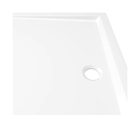 Cădiță de duș dreptunghiulară din abs, alb, 70x100 cm, 6 image