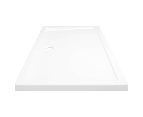 Cădiță de duș dreptunghiulară din abs, alb, 70x120 cm, 4 image