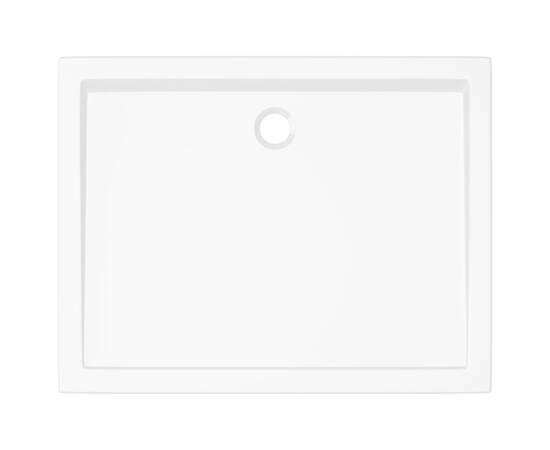 Cădiță de duș dreptunghiulară din abs, alb, 70x90 cm, 4 image