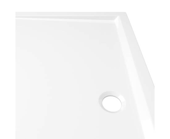 Cădiță de duș dreptunghiulară din abs, alb, 80x120 cm, 6 image