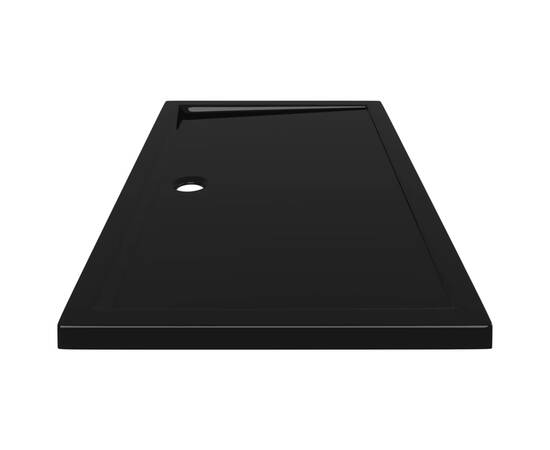 Cădiță de duș dreptunghiulară din abs, neagră, 70x120 cm, 4 image