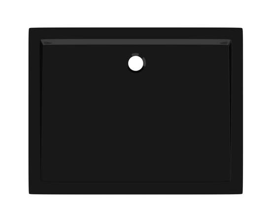 Cădiță de duș dreptunghiulară din abs, neagră, 70x90 cm, 5 image
