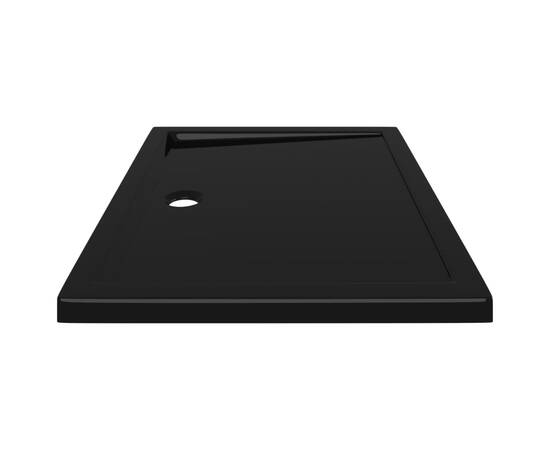 Cădiță de duș dreptunghiulară din abs, neagră, 70x90 cm, 4 image