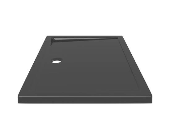 Cădiță de duș dreptunghiulară din abs, negru, 70x100 cm, 4 image