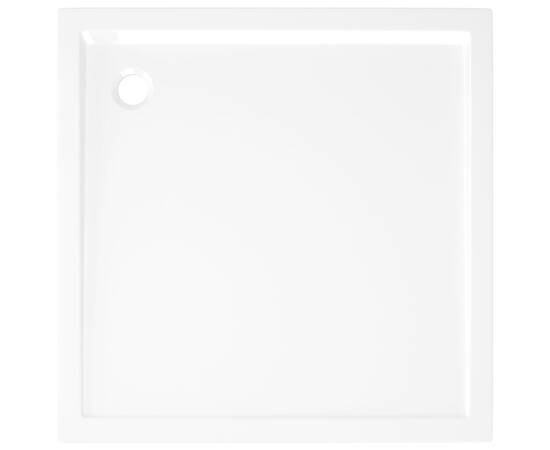 Cădiță de duș pătrată din abs, alb, 80x80 cm, 5 image