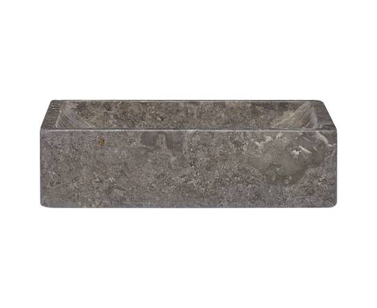 Chiuvetă, gri, 45x30x12 cm, marmură, 2 image