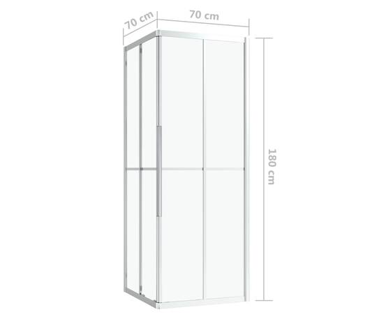 Cabină de duș, 70x70x180 cm, esg, 9 image