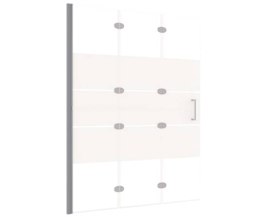 Cabină de duș pliabilă, alb, 100x140 cm, esg, 2 image