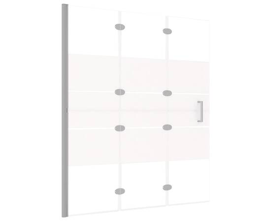 Cabină de duș pliabilă, alb, 120x140 cm, esg, 2 image
