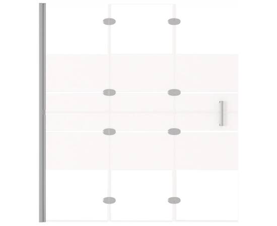 Cabină de duș pliabilă, alb, 120x140 cm, esg, 3 image