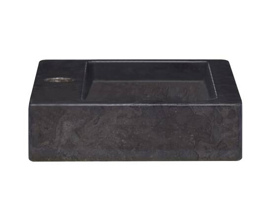 Chiuvetă, negru, 38x24x6,5 cm, marmură, 4 image
