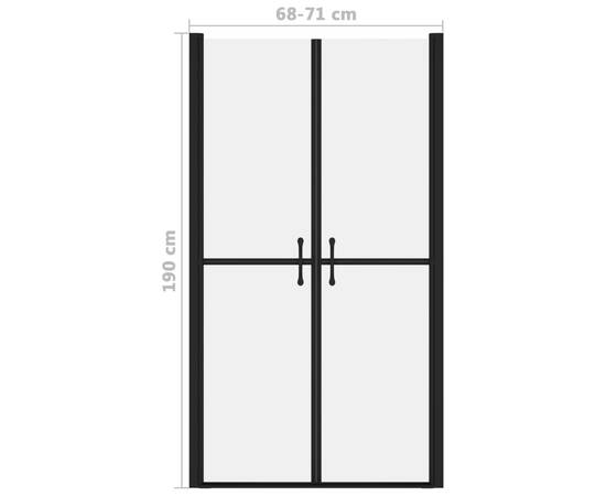 Ușă cabină de duș, mată, (68-71)x190 cm, esg, 5 image