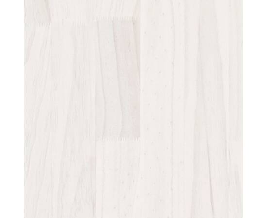 Dulap lateral, 180x36x65 cm, alb, lemn masiv de pin, 5 image